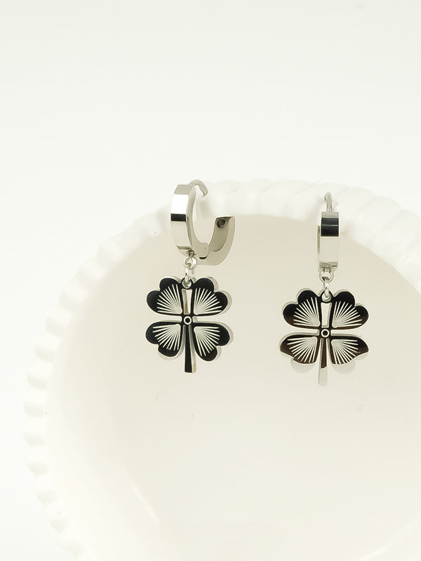 Lucky Çelik Küpe I S. Steel I LE01- SILVER