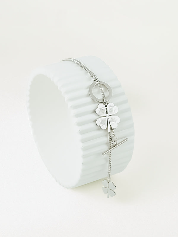 Clovura Steel Çelik Kolye I S. Steel I YDK01- SILVER